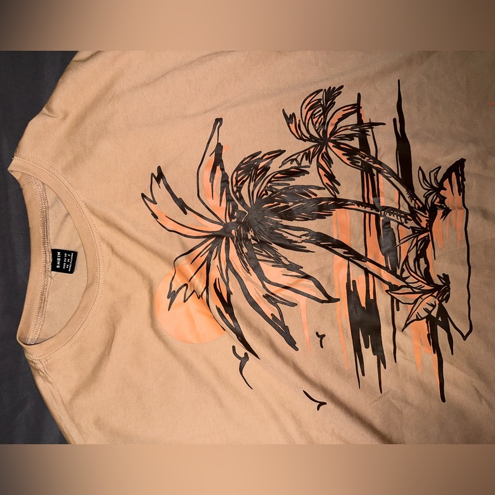 Shein oversized graphic tee